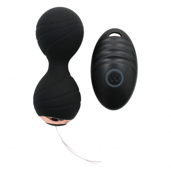 Rimba Cannes - Rechargeable Wireless Vibrating Egg (Black) 