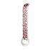 Sammy Rimba - Patterned Clear G-spot Glass Dildo 