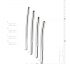 SINNER 176 - Curved Steel Urethral Dilator Dildo Set (4 pcs) - Advanced 