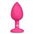 Easytoys Diamond Small - anal dildo (pink-white) 