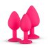 Easytoys Diamond - Anal Dildo Set (Pink) 