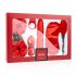 LoveBoxxx I Love Red - Vibrator Bondage Set (6-Piece) - Red 