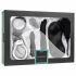 LoveBoxxx I Love Diamonds - Bondage Kit (6-Piece) - Black-Silver 