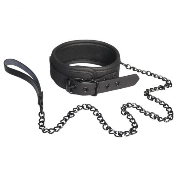 Blaze - Collar with Leash (Black) 