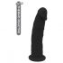 Dreamtoys Real Love - Lifelike, Suction Cup Dual-Layer Dildo (Black) 