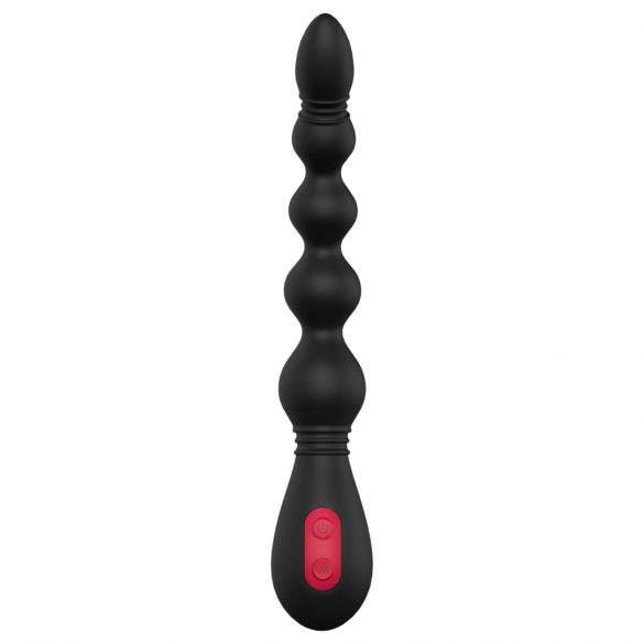 Cheeky Love - Rechargeable Anal Beads Vibrator (Black) 