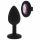 All-Time Favorite - Purple Gem Silicone Anal Plug (Black)