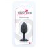 All-Time Favorite - Purple Gem Silicone Anal Plug (Black)