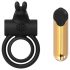 Elite Joel - Rechargeable Vibrating Cock and Ball Ring (Black) 