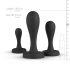 BUTTR Butt Kickers - Anal Dildo Set - Black (3 Pieces) 