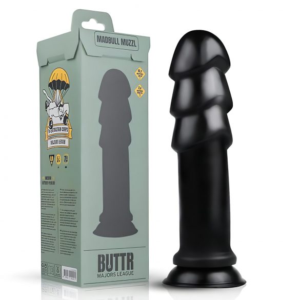 BUTTR Madbull Muzzl - Suction Cup Dildo (Black)