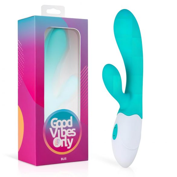 Good Vibes Only Bliss Rabbit - Rechargeable Clitoral Stimulator Vibrator (Turquoise) 