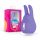 Good Vibes Teddy - Rechargeable Rabbit Clitoral Vibrator (Purple) 