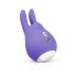 Good Vibes Teddy - Rechargeable Rabbit Clitoral Vibrator (Purple) 