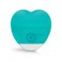 Good Vibes Oron - Battery Powered, Heart-shaped Clitoral Vibrator (Turquoise) 