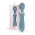 Bloom Orchid Wand - rechargeable massaging vibrator (turquoise)