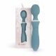 Bloom Orchid Wand - Rechargeable Massage Vibrator (Turquoise) 