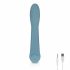 Bloom Rose - Rechargeable Silicone G-Spot Vibrator (Turquoise) 