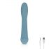 Bloom Rose - Rechargeable Silicone G-Spot Vibrator (Turquoise) 