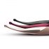 Senzi - rechargeable, waterproof clitoral vibrator (burgundy)