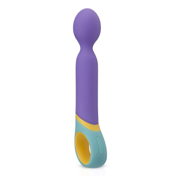 PMV20 Base Wand - Battery-Powered Massaging Vibrator (Purple) 