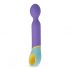 PMV20 Base Wand - Battery-Powered Massaging Vibrator (Purple) 