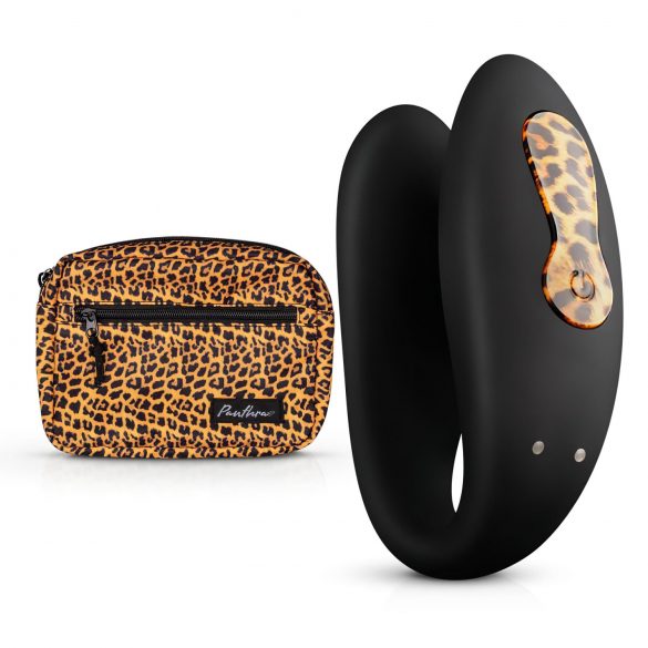 Panthra Zuna - Rechargeable, Waterproof Couples Vibrator (Leopard Black)