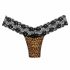 Panthra Tania - Battery-Operated, Wireless Vibrating Panties (Leopard-Black) 