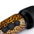 Panthra Shaka Wand - Rechargeable, Massage Vibrator (Leopard-Black) 