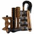 Panthra Gato - Vibrating Bondage Set (8 Pieces) - Leopard-Black 