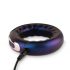 Hueman Saturn - Rechargeable, Waterproof Vibrating Cock Ring (Purple) 