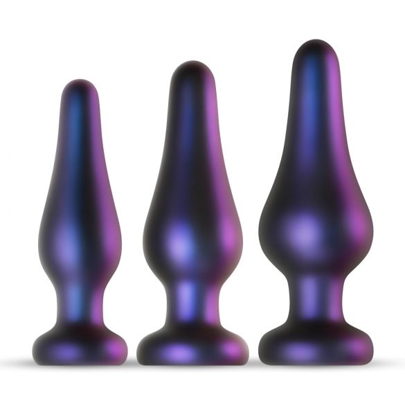 Hueman Comets - Silicone Anal Plug Set (3 Pieces) - Purple