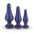 Hueman Comets - Silicone Anal Dildo Set (3-Piece) - Purple 