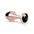 Rosegold Black Stone Butt Plug 