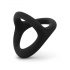 Easytoys Desire Ring - Flexible Cock and Ball Ring (Black) 