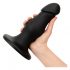 BUTTR FIM-92 - suction cup anal dildo (black)