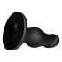 BUTTR FIM-92 - suction cup anal dildo (black)