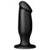 BUTTR AH-1 - suction cup anal dildo (black)