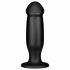 BUTTR AH-1 - suction cup anal dildo (black)