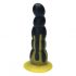 Ylva & Dite Circe - Suction Cup Anal Dildo (Black-Yellow)