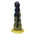 Ylva & Dite Circe - Suction Cup Anal Dildo (Black-Yellow)