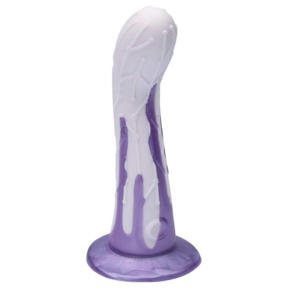 Ylva & Dite Cryptodite - Suction Cup Patterned Dildo (Pink-Purple)