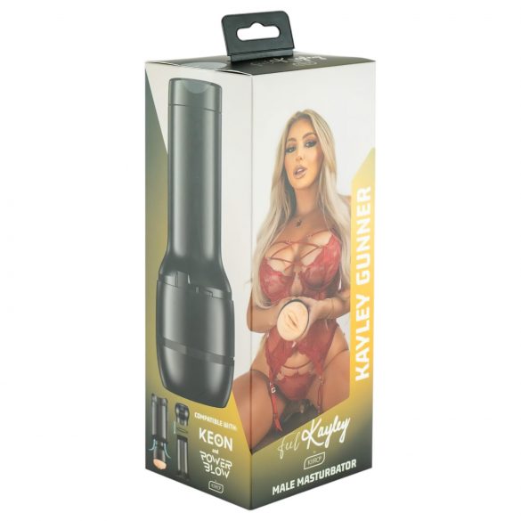 Kiiroo Kayley Gunner - Artificial Vagina - PowerBlow Compatible (Natural) 