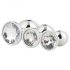 Gleaming Love - Silver Anal Plug Set (3-Piece)