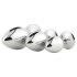 Gleaming Love - Silver Anal Plug Set (3-Piece)