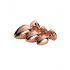 Gleaming Love - Heart Anal Plug Dildo Set - Rose Gold (3 Piece) 