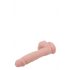 Mr. Dixx 7.6 - Suction Cup Dildo with Balls - Natural (7.7 inches) 