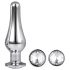 Gleaming Love - anal apex plug set - silver (3-piece)