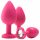 Flirts Anal Training Kit - Anal Plug Set (3 pcs) - Pink