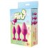 Flirts Anal Training Kit - Anal Plug Set (3 pcs) - Pink